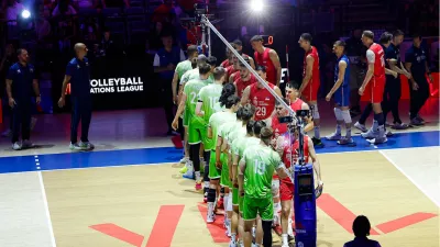 Slovenci so bili prepričljivo boljši od Srbije. Foto: Volleyballworld.com