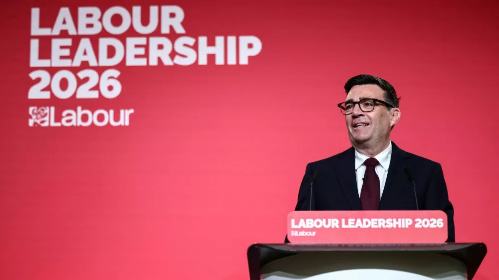Andy Burnham speaks after being confirmed as the Labour Party's new leader and the country's next Prime Minister, during 'Labour's Special Conference' in London, Britain, July 17, 2026. HENRY NICHOLLS/Pool via REUTERS