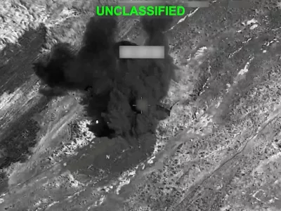 Smoke rises from an explosion at an unknown location, during what U.S. Central Command (CENTCOM) says are strikes on Iran, in this still image taken from a handout video released on July 19, 2026. U.S. Central Command/Handout via REUTERS THIS IMAGE HAS BEEN SUPPLIED BY A THIRD PARTY. MANDATORY CREDIT. OVERLAY AND MASKING AT SOURCE.  VERIFICATION: Location and date could not be verified. No earlier version of the video found posted online before July 19.