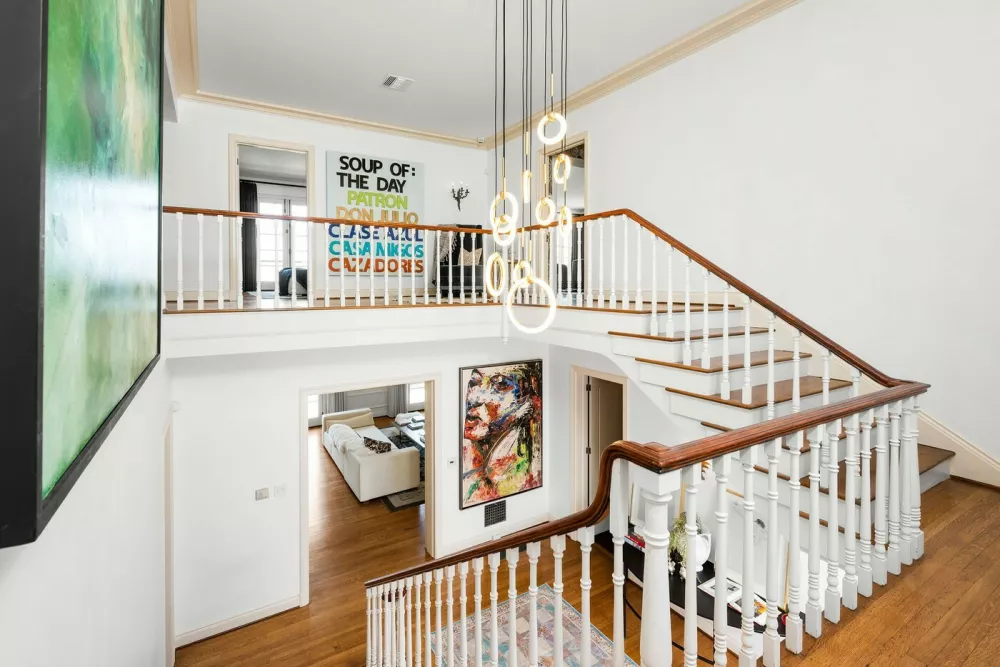 EXCLUSIVE: MUST CREDIT: MARC ANGELES / SPLASH NEWS Dame Helen Mirren and Taylor Hackford&acirc;&euro;&trade;s Glamorous Hollywood Hills Home Hits The Market For $18.5 Million - or $45k per month. Following three decades of residence, the Oscar-winning couple is offloading their stunning Los Angeles mansion, but is reportedly still deciding whether to sell it or make it a rental. The A-list duo, who now mainly reside in Lake Tahoe, purchased the esteemed property in the 1980s and have since carried out various renovations while maintaining its original aesthetics and charm. As the second largest available property in the famously star-studded Hollywood Hills, the plush pad spans a whopping 6.5 acres of picturesque land with 10,200 square feet of living space. Running from La Brea Terrace into Runyon Canyon, the residence boasts multiple structures - a five-bedroom main home, three-bedroom guesthouse, and apartment atop a five-car garage. At the end of a winding private driveway, the primary residence presents a white stucco exterior with a vibrant red front door and blue shutters. Entering the home, the step-up foyer highlights a dazzling chandelier and leads to the spacious living room lined with French doors. An expansive chef's kitchen has a stunning floor to ceiling brick fireplace, lounge with bar, and a wood-paneled library is nearby. Throughout the mansion, various decks and balconies overlook the lush grounds and bustling cityscape for an indoor-outdoor flow. Stepping outside, a spacious terrace offers the perfect spot for entertaining, while a swimming pool sits amid the gorgeous Californian hills and palm trees.The breathtaking property is being listed by Joyce Rey and Stephen Apelian of Coldwell Banker Realty.Pictured: general views,Image: 622389340, License: Rights-managed, Restrictions:, Model Release: no, Pictured: general views 