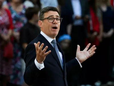 Britain's newly appointed Prime Minister Andy Burnham delivers a speech outside 10 Downing Street after taking office, in London, Britain, July 20, 2026. REUTERS/Temilade Adelaja   TPX IMAGES OF THE DAY