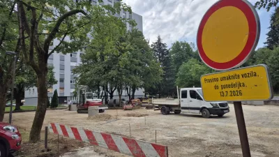 Bilečanska, prenova parkiri&scaron;ča