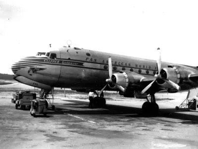 This undated image provided by the Pan Am Historical Foundation on Tuesday, July 21, 2026, shows the Clipper Endeavor. (Pan Am Historical Foundation via AP)