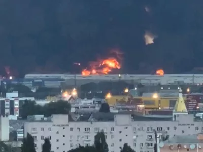 Smoke rises from a Wildberries warehouse on fire after an attack in Krasnodar, Russia, July 22, 2026, in this still image obtained from social media video. Social Media/via REUTERS THIS IMAGE HAS BEEN SUPPLIED BY A THIRD PARTY. NO RESALES. NO ARCHIVES. NEWS USE ONLY.   VERIFICATION: - Buildings, roofs, vegetation and road layout matched archive and satellite images. - Date confirmed by reports from local authorities and Wildberries company. - Krasnodar Mayor Yevgeny Naumov wrote on Telegram on July 22 that fire broke out at a logistics warehouse after drone attack in Krasnodar. - Tatyana Kim, the head and co-founder of Wildberries, said on Wednesday on Telegram that warehouses in Krasnodar had been attacked.