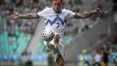Benjamin Verbič4.6.2026 - stadion Stožice - prijateljska tekma Slovenija - Ciper - nogomet slovenska reprezentanca Foto: Luka Cjuha