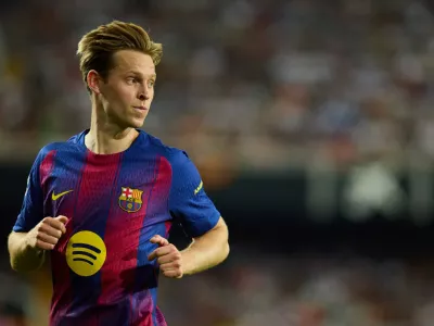 Valencia CF v FC Barcelona, Barca - LaLiga EA Sports VALENCIA, SPAIN - MAY 23: Frenkie de Jong of FC Barcelona looks on during to the LaLiga EA Sports match between Valencia CF and FC Barcelona at Estadio Mestalla on May 23, 2026 in Valencia, Spain. Photo by /Photo Players Images/Magara Press Valencia Estadio Mestalla Spain Copyright: xJosexTorresx,Image: 1105134495, License: Rights-managed, Restrictions:, Model Release: no 