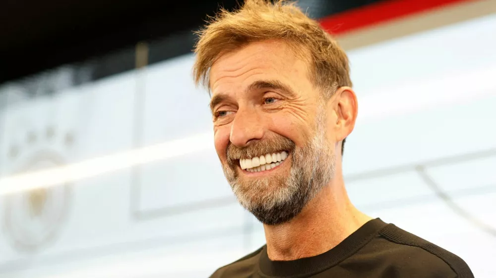 Soccer Football - Germany DFB announces new manager of national soccer team - DFB Campus, Frankfurt, Germany - July 24, 2026 Juergen Klopp, newly appointed manager of German national soccer team, attends a press conference REUTERS/Heiko Becker   TPX IMAGES OF THE DAY