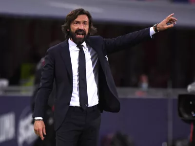 FILE PHOTO: Soccer Football - Serie A - Bologna v Juventus - Stadio Renato Dall'Ara, Bologna, Italy - May 23, 2021 Juventus coach Andrea Pirlo reacts REUTERS/Alberto Lingria/File Photo