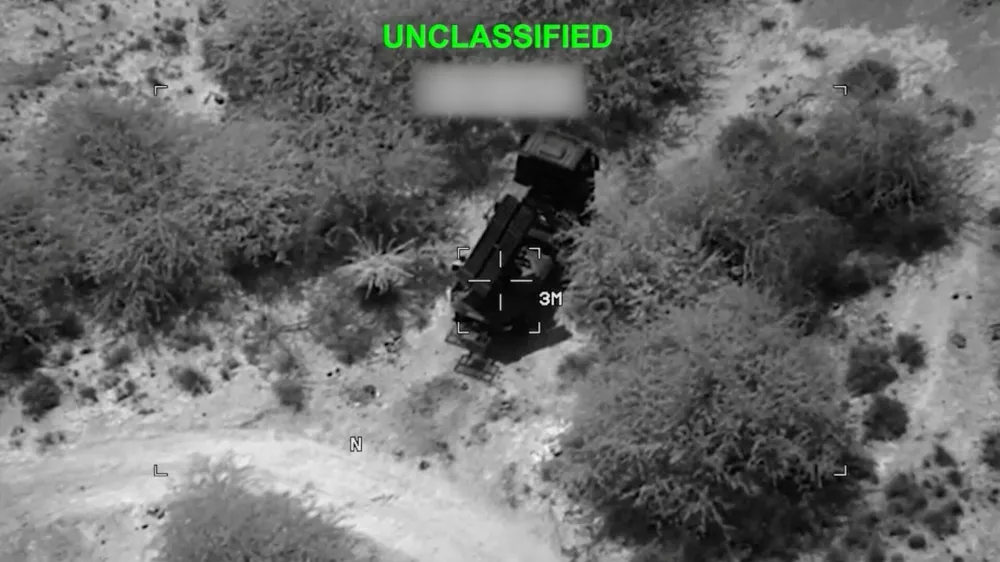 Military equipment targeted at an unknown location, during what the U.S. Central Command (CENTCOM) says are strikes on Iranian military targets, in this screengrab taken from a handout video released on July 23, 2026. U.S. Central Command/Handout via REUTERS  THIS IMAGE HAS BEEN SUPPLIED BY A THIRD PARTY NO RESALES. NO ARCHIVES. MANDATORY CREDIT. REFILE - VERIFICATION LINE ADDED VERIFICATION: - Location and date could not be verified - No earlier version of the video found posted online before Thursday (July 23)