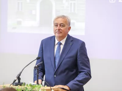 Ale&scaron; Zalar2.6.2026 - Na uradnem obisku v Sloveniji bo predsednik Sodi&scaron;ča EU Koen Lenaerts, ki bo osrednji govornik na slovesni inavguraciji Centra za mediacijo in arbitražo za patenteFoto: Luka Cjuha