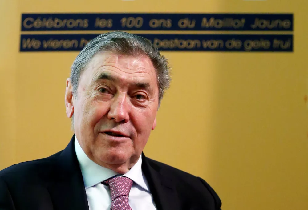 Former Belgian cycling champion Eddy Merckx attends the presentation of the Grand Depart of the 2019 Tour de France cycling race in Brussels, Belgium, January 16, 2018. REUTERS/Francois Lenoir