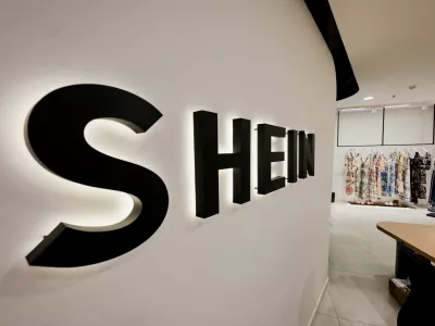 FILE PHOTO: A view of the reception of the fast-fashion brand Shein's office in Sao Paulo, Brazil, December 15, 2025. REUTERS/Jorge Silva/File Photo