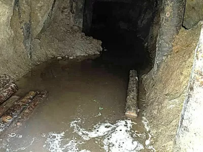 Tunel so oblasti že zasule. Foto: zajem zaslona