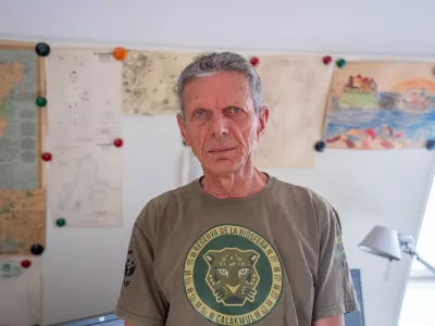 Ljubljana, ZRC SAZU.Arheolog in arheoastronom Ivan Sprajc.