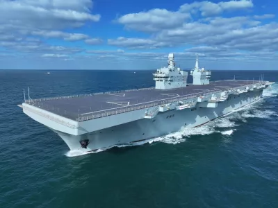 SHANGHAI, Nov. 16, 2025 -- China's first Type 076 amphibious assault ship, the Sichuan, is underway on Nov. 15, 2025. The Sichuan returned to the shipyard in Shanghai at around 5 p.m. Sunday after completing its maiden sea trial. The three-day mission tested the indigenously developed ship's propulsion and electrical systems, as well as other equipment, achieving the expected results. The Sichuan will undergo follow-up tests in accordance with established plans.,Image: 1052751789, License: Rights-managed, Restrictions:, Model Release: no 