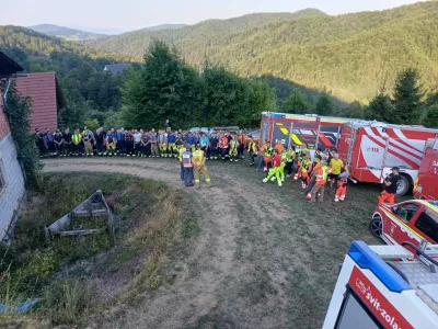Polhov Gradec, iskalna akcija. Foto: PGD Dvor pri polhovem Gradcu