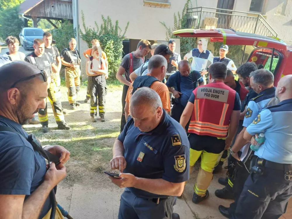 Polhov Gradec, iskalna akcija. Foto: PGD Dvor pri polhovem Gradcu