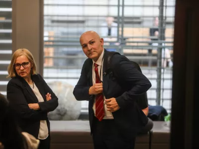- Borut Rončević, kandidat za ministra za izobraževanje, znanost in mladino,- 01.06.2026. - Zasli&scaron;anja kandidatov za ministre 4. vleda Janeza Jan&scaron;e pred parlamentarnimi odbori v DZ RS.//FOTO: Bojan Velikonja