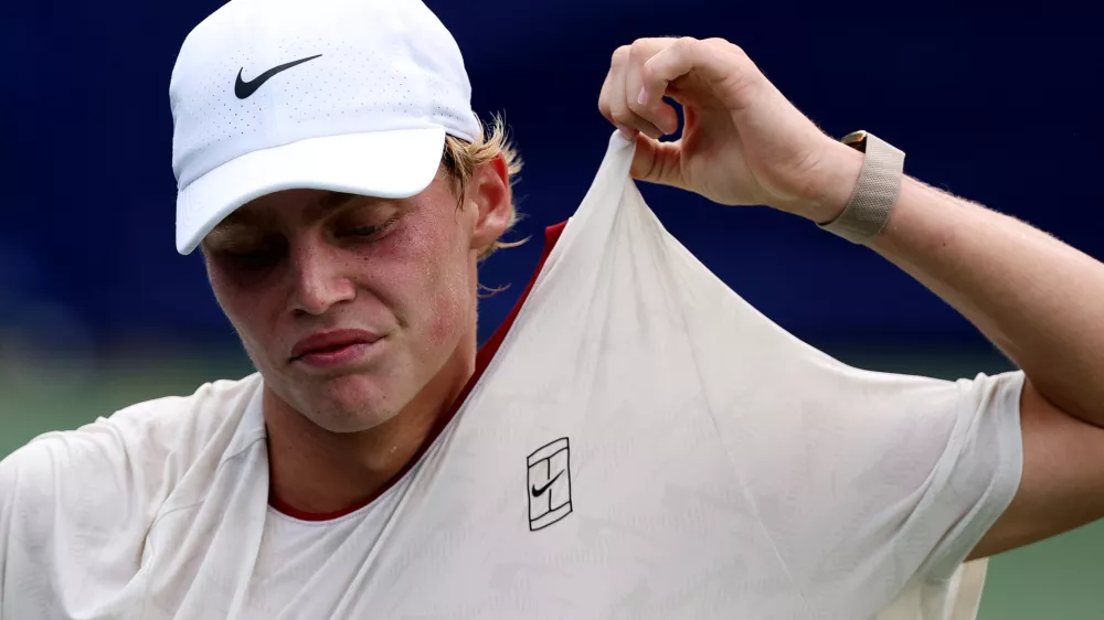 WASHINGTON, DC - JULY 28: Cruz Hewitt of Australia reacts during a men's singles match against Marcos Giron of the United States on day two of the Mubadala Citi DC Open 2026 at William H.G. FitzGerald Tennis Center on July 28, 2026 in Washington, DC. Emilee Chinn,Image: 1119355247, License: Rights-managed, Restrictions:, Model Release: no 