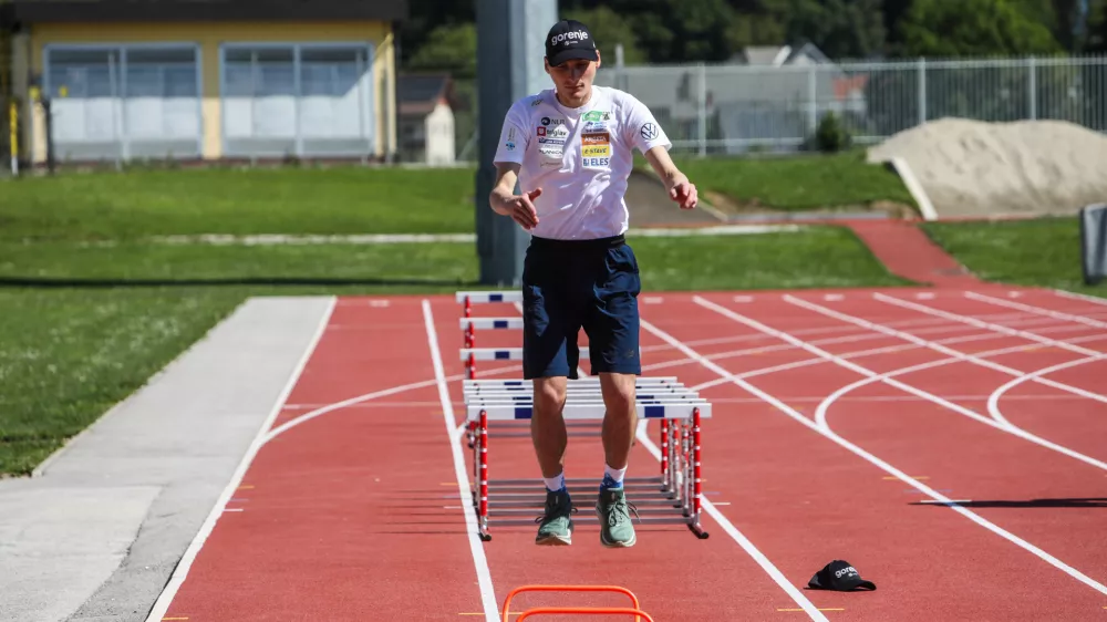 - Domen Prevc,- 18.05.2026. Odprti trening mo&scaron;ke reprezentance v smučarskih skokih na stadionu v Kranju. Smučarski skoki.//FOTO: Bojan Velikonja