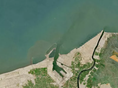 A view of the Damietta port, Egypt, July 28, 2026. European Union/Copernicus Sentinel-2/Handout via REUTERS. THIS IMAGE HAS BEEN SUPPLIED BY A THIRD PARTY. MANDATORY CREDIT.