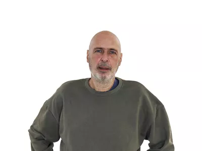 Igor Dernov&scaron;ekZA ONLINE - Redakcija Dnevnik 2024 - portreti za komentarje in kolumne - kolumnisti - komentatorji &ndash; novinarji - //FOTO: Tomaž Skale