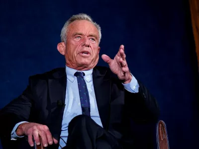 FILE PHOTO: Health and Human Services Secretary Robert F. Kennedy Jr. speaks during an event sponsored by the Action for Progress Coalition, at the National Press Club in Washington, D.C., U.S., February 2, 2026. REUTERS/Al Drago/File Photo