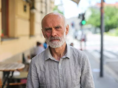 27.06.2018. Slovenski alpinist Andrej &Scaron;tremfelj dobitnik leto&scaron;nje nagrade zlati cepin za življenjsko delo v alpinizmu.//FOTO: Bojan Velikonja