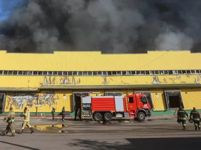 Firefighters work at a site of a Russian missile strike, amid Russia's attack on Ukraine, in the Kyiv region region, Ukraine, August 1, 2026. REUTERS/Anatolii Stepanov