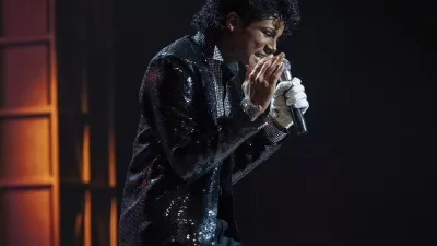 Jaafar Jackson as Michael Jackson in Michael. Photo Credit: Glen Wilson