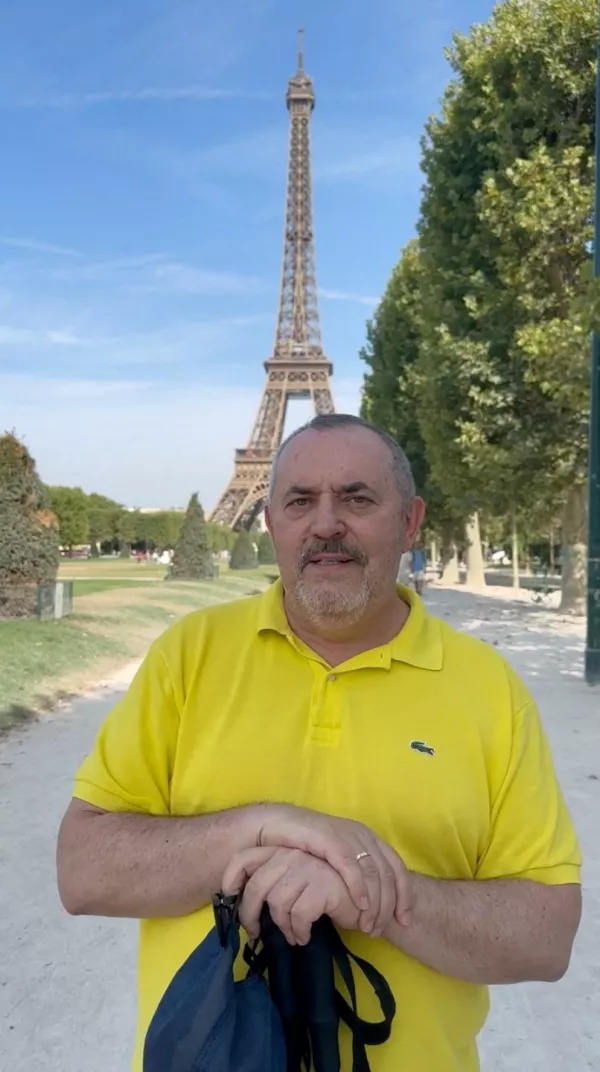 Boris Nadezhdin, a Russian opposition politician designated as a "foreign agent" and barred by Russian authorities from running in a parliamentary election, delivers a video address after leaving Russia and arriving in Paris, France, in this still image from a video released on August 3, 2026. Boris Nadezhdin Telegram Channel via REUTERS ATTENTION EDITORS - THIS IMAGE WAS PROVIDED BY A THIRD PARTY. NO RESALES. NO ARCHIVES. MANDATORY CREDIT.