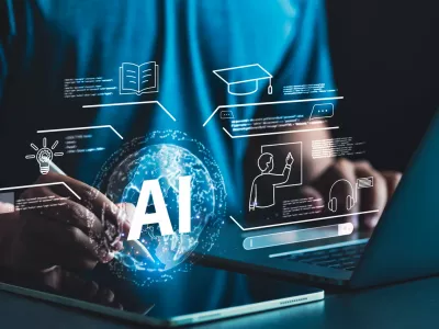 Artificial intelligence in digital education, enhancing learning with innovative technology and smart solutions.