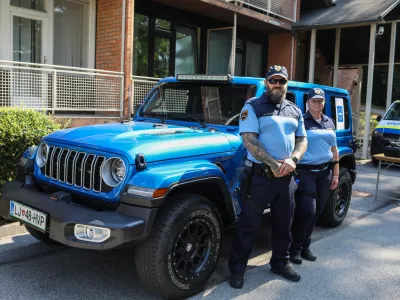 - Terensko vozilo Jeep Wrangler za mejne operacije Frontex,- 06.08.2026. Dan odprtih vrat Policijska akademija Tacen.//FOTO: Bojan Velikonja / Foto: Bojan Velikonja