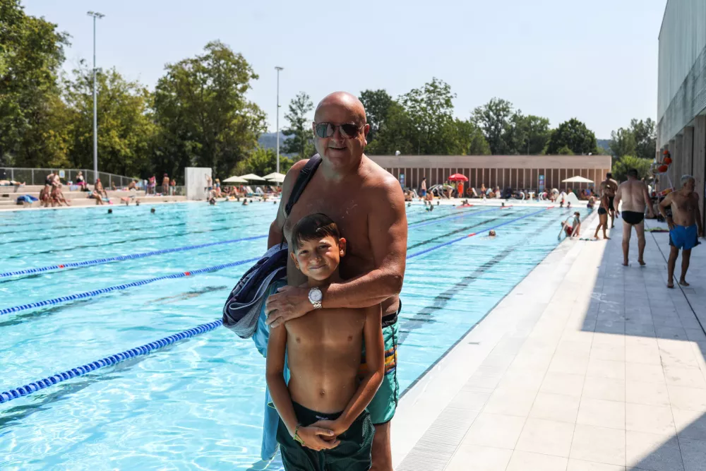 - Bazen Vevče,- 06.08.2026. Zaradi visokih temperatur in vročinskega vala je MOL od torka, 4. avgusta 2026, odredil brezplačen vstop na vsa mestna kopali&scaron;ča JZ &Scaron;port Ljubljana.- Vročinski val Ljubljana.//FOTO: Bojan Velikonja 