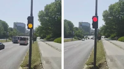 Celov&scaron;ka, Ljubljana, podvoz, semafor. Foto: MOL