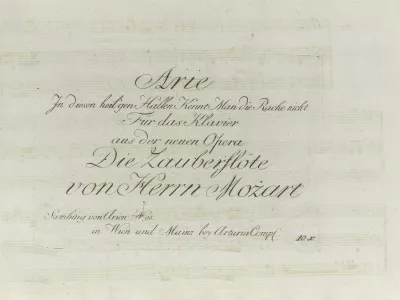 First Artaria edition of Die Zauberfl&ouml;te by W.A. Mozart, 1791-1792. Private Collection.,Image: 560804830, License: Rights-managed, Restrictions:, Model Release: no / Foto: Profimedia