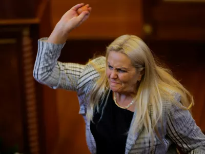Kosovo lawmaker Time Kadriaj throws an egg at Prime Minister Albin Kurti (not pictured) during the plenary session to elect the new speaker of the parliament in Pristina, Kosovo August 8, 2026. Kosovo parliament remains unconstituted. REUTERS/Valdrin Xhemaj