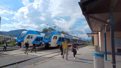 Železniška postaja Medvode promet zamude vlakov