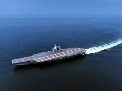 FILE - In this photo released by Xinhua News Agency, China's third conventionally powered aircraft carrier, the Fujian, conducts a maiden sea trial on May 7, 2024. (Ding Ziyu/Xinhua via AP, File)