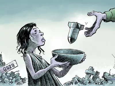 The Gaza blocus - &copy; Chappatte in Le Temps, Geneva / Foto: Chappatte