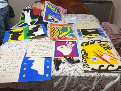 Works by French painter Henry Matisse that were stolen from the Mario de Andrade Library, Sao Paulo's largest public library late last year, are seen in a picture released by Sao Paulo's Secretary of Public Safety on August 14, 2026, after Brazilian police recovered them from an apartment in Sao Bernardo do Campo, in Sao Paulo's metropolitan area, Brazil. Sao Paulo Secretary of Public Safety/Handout via Reuters. ATTENTION EDITORS - THIS IMAGE HAS BEEN SUPPLIED BY A THIRD PARTY. NO RESALES. NO ARCHIVES. MANDATORY CREDIT