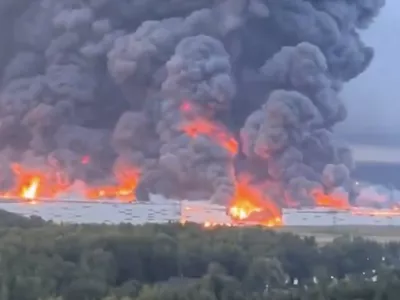 Ukrajina je v napadu uničila največji logistični center podjetja Wildberries. Foto: X
