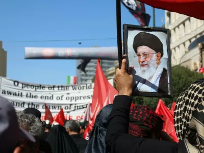 Funeral procession for Ali Khamenei moves through Mashhad MASHHAD, IRAN JULY 9, 2026: Millions of mourners gather at the city of Mashhad, northeastern Iran, during the final day of the funeral ceremonies for Ayatollah Ali Khamenei. Khamenei was laid to rest at the holy shrine of Imam Rida following a multi-day period of national mourning. The funeral drew one of the largest crowds in the country s history. Mashhad Iran Islamic Republic of Copyright: x xMahmoudxHarbx/xJNAxPressx No Use Switzerland. No Use Germany. No Use Austria