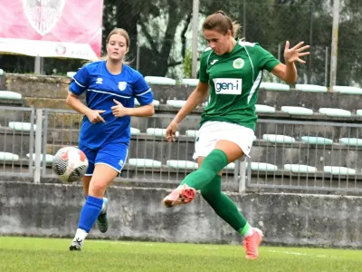 Ljubljana, Slovenia, September 8th 2024: Ana Milovic of ZNK Ollmpija Ljubljana in action during the Slovenian Womens football league Triglav match between Olimpija Ljubljana and Krim Hubat at Sports Park Svoboda, Ljubljana, Slovenia. Copyright: xNatasaxKupljenikx/xSPPx spp-en-NaKuSp-NNP_8927,Image: 905870865, License: Rights-managed, Restrictions: PUBLICATIONxNOTxINxBRAxMEX, Model Release: no 