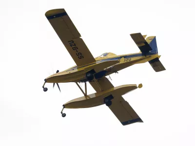 Kranj, Predoslje.Letali za gasenje pozarov Air tractor.