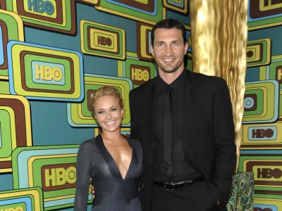 Actress Hayden Panettiere, left, and Vladimir Klichko arrive at the 2011 HBO Golden Globe Party in Beverly Hills, Calif. on Sunday, Jan. 16, 2011. (AP Photo/Dan Steinberg)