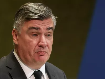 Croatia's President Zoran Milanovic addresses the 80th United Nations General Assembly (UNGA) at the U.N. headquarters in New York, U.S., September 24, 2025. REUTERS/Shannon Stapleton