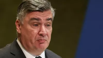 Croatia's President Zoran Milanovic addresses the 80th United Nations General Assembly (UNGA) at the U.N. headquarters in New York, U.S., September 24, 2025. REUTERS/Shannon Stapleton