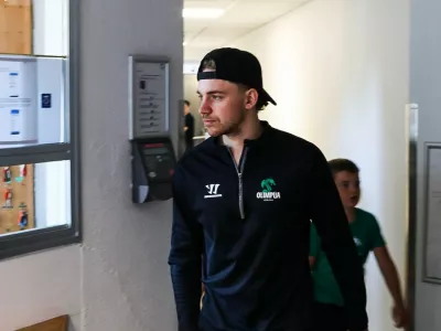 Bine Ma&scaron;ič 10.08.2026. Trening HK Olimpija pred začetkom sezone