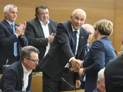 Janez Jan&scaron;a22.5.2026 - izredna seja DZ, na kateri bodo obravnavali predlog za izvolitev prvaka SDS Janeza Jan&scaron;e za predsednika vlade;Foto: Luka Cjuha